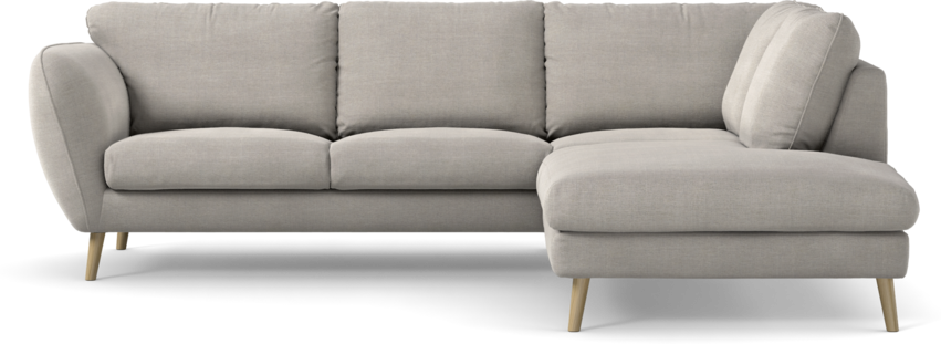 Madison Lux - 2-sits soffa med divan höger - Grå