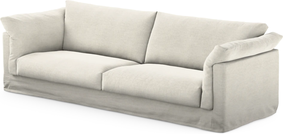 Cherrie - 4-sits soffa med kappa - Vit