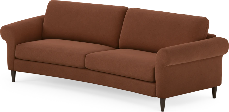 Bridge - 3-sits soffa svängd - Orange