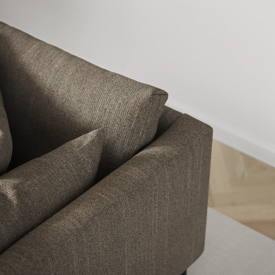 Harper - 4-sits soffa - Brun