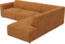 Ruby - 2-sits soffa med divan höger - Orange