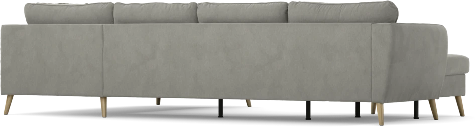 County - 3-sits soffa med schäslong vänster och divan höger - Grå
