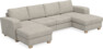 Friday - 2-sits soffa med två schäslonger - Beige