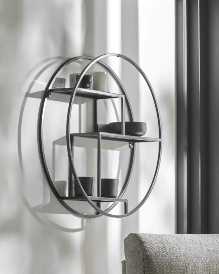 Gatsby - Vägghylla, Ø 80 cm D 17 cm - inspiration