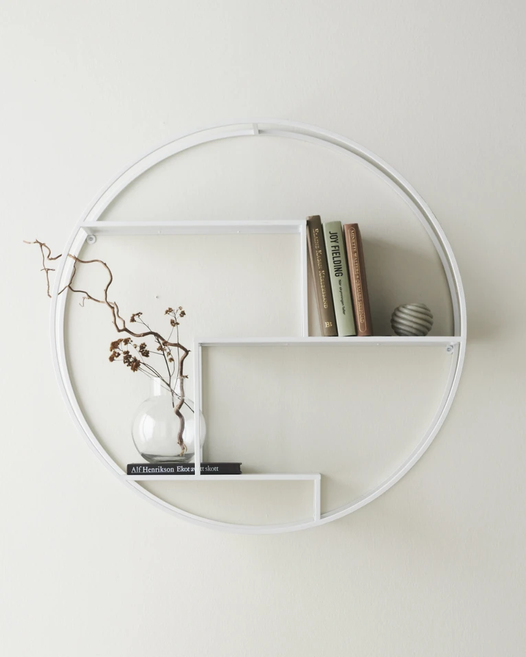 Gatsby, Vägghylla, Ø 80 cm D 17 cm