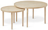 Tuva - Satsbord, H 41 Ø 55/H 46 Ø 80 cm - Vit