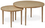 Tuva - Satsbord, H 41 Ø 55/H 46 Ø 80 cm - Beige