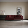 Harper - 4-sits med schäslong XL vänster - Rosa