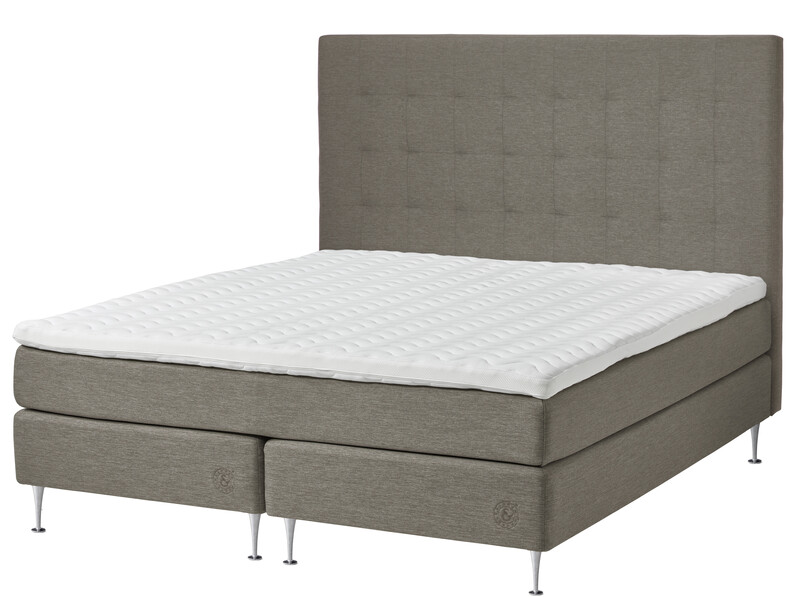 Särö Comfort - Kontinentalsäng, dubbelsäng med bäddmadrass Särö Comfort och Bris sänggavel - Brun