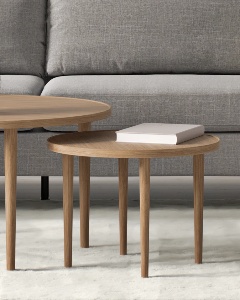 Tuva, Satsbord, H 41 Ø 55/H 46 Ø 80 cm