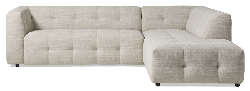 Bella - 3-sits soffa med divan höger - Beige