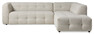 Bella - 3-sits soffa med divan höger - Beige