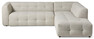 Bella - 3-sits soffa med divan höger - Beige