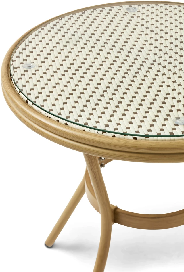 Campino - Utebord, Ø 70 cm - Beige