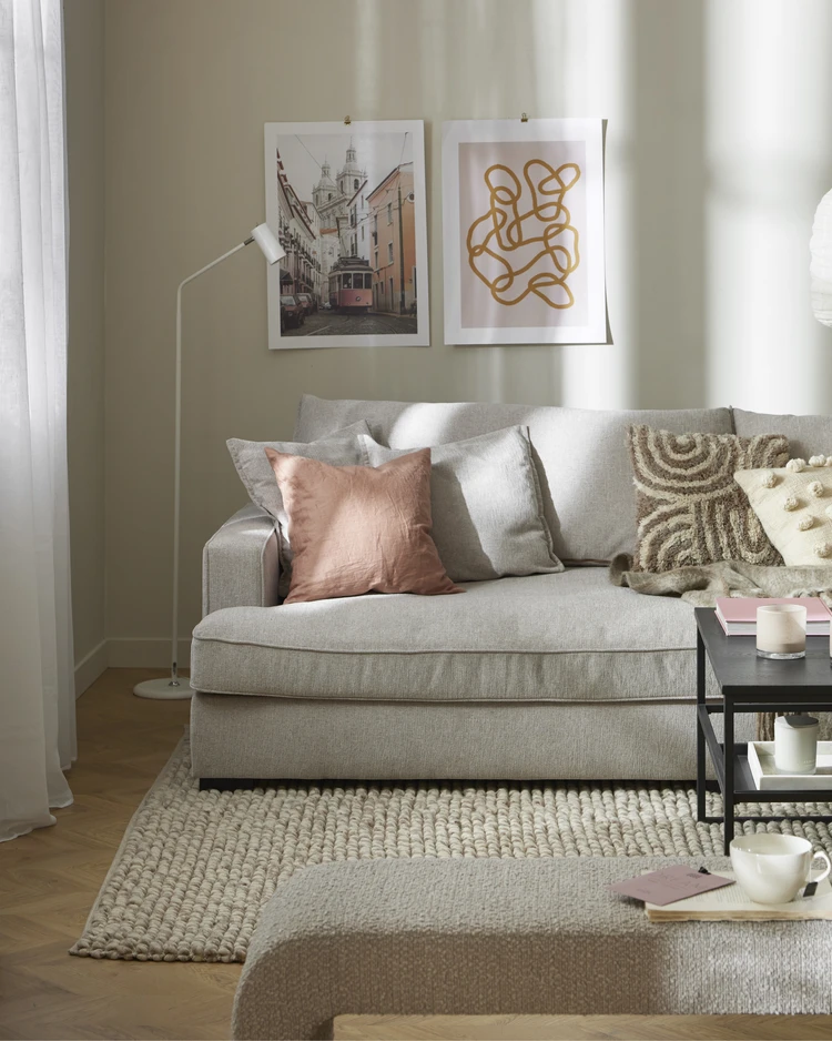 Rossi - 3-sits soffa, hel dyna - inspiration