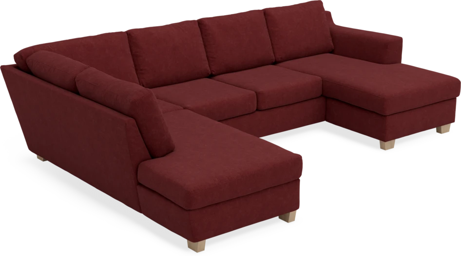 Friday - 3-sits soffa med divan vänster och schäslong höger - Rosa