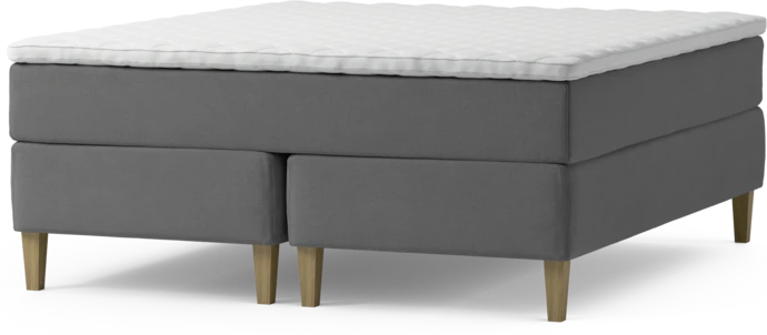 Delux Exclusive, Kontinentalsäng, dubbelsäng med bäddmadrass och sängben