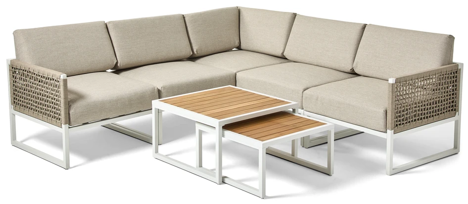 Avalon - Utesatsbord, L73/L65 cm - Vit