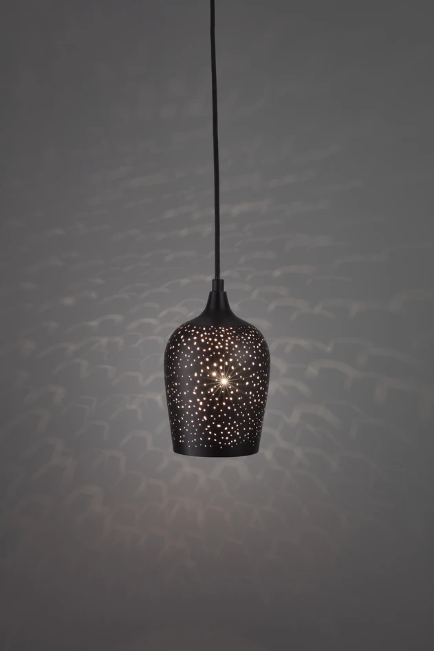 Silas - Fönsterlampa, H21 Ø14 cm - Svart