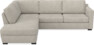 Friday - 2,5-sits soffa med divan vänster - Beige