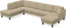 Eden - 3-sits soffa med divan vänster och schäslong höger - Beige