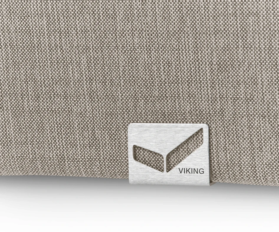 Väderö - Kontinentalsäng, dubbelsäng med bäddmadrass, sänggavel slät och nackkuddar - Beige
