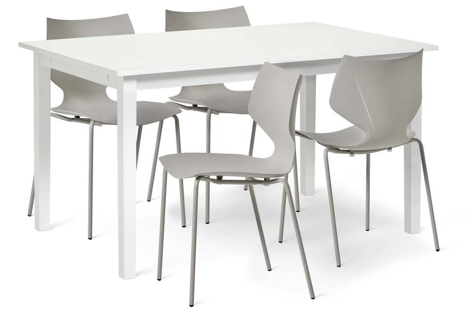 Ingrid - Matgrupp med 4 stolar Pyret - Beige