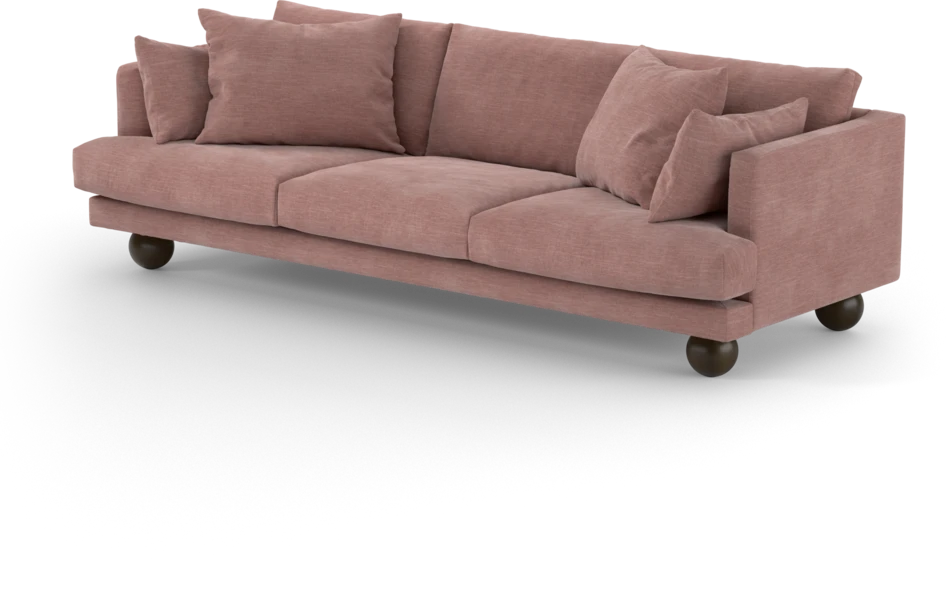 Harper - 4-sits soffa - Rosa