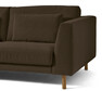 Willow - 3-sits soffa med divan vänster, fast klädsel - Brun
