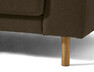 Willow - 3-sits soffa med divan vänster, fast klädsel - Brun