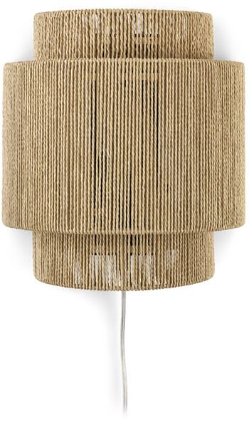 Tross - Vägglampa, H30 L27 cm - Beige