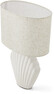 Ariel - Bordslampa, H35,5 B15 cm - Vit
