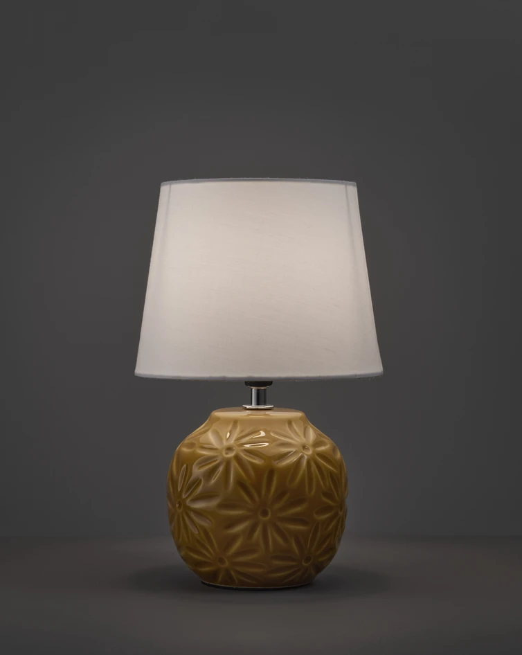 Malva - Bordslampa, H27 Ø18 cm - Gul