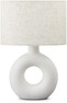 Meja - Bordslampa, H45 B14 cm - Vit