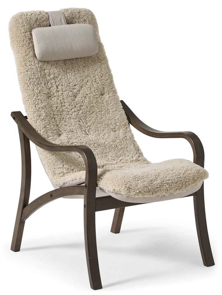 Anne - Fåtölj med fotpall - Vit