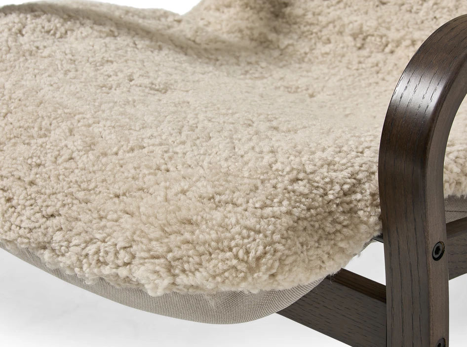 Anne - Fåtölj med fotpall - Vit