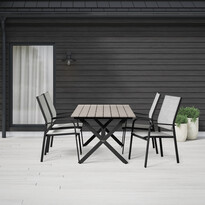 Modena - Utegrupp med bord och 4 utekarmstolar - inspiration