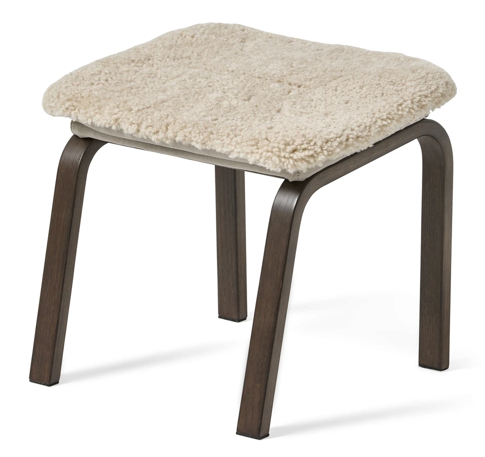 Anne - Fåtölj med fotpall - Vit