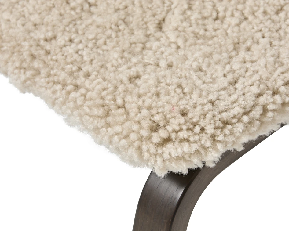 Anne - Fåtölj med fotpall - Vit