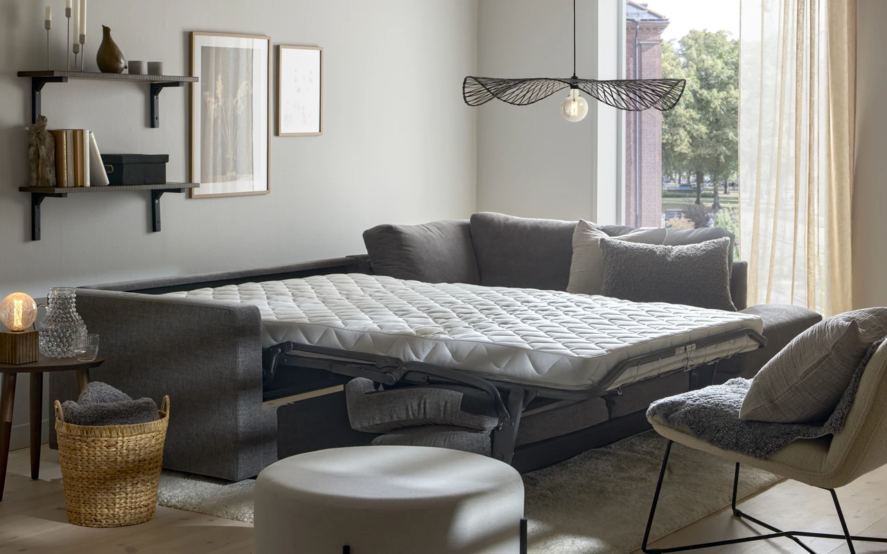 Lindö Pocket - Bäddsoffa 2,5-sits med divan höger - inspiration