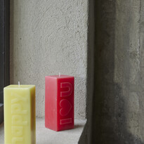 I Love You - Dekorationsljus, H 17 Ø 7 cm - inspiration