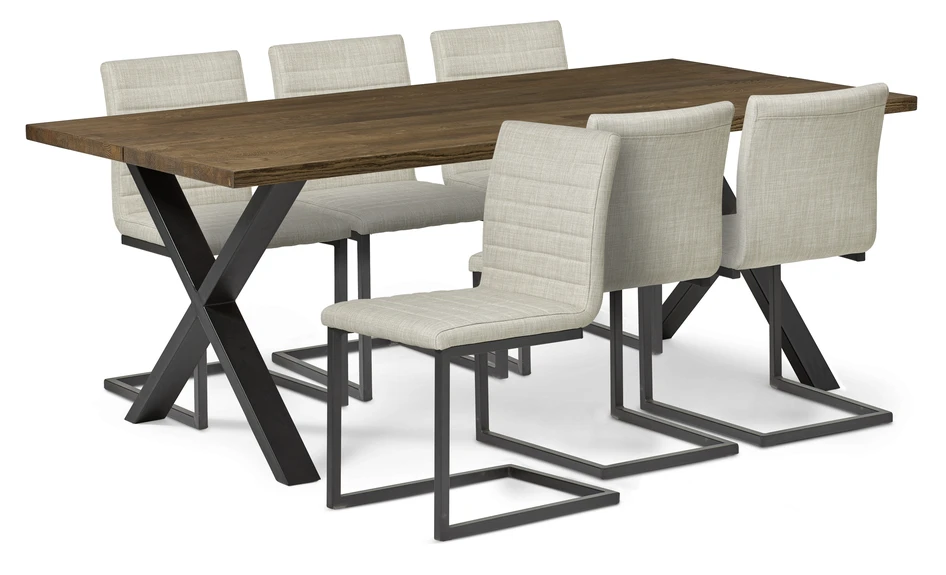 Eastwood - Matgrupp med 6 stolar Chatham - Beige