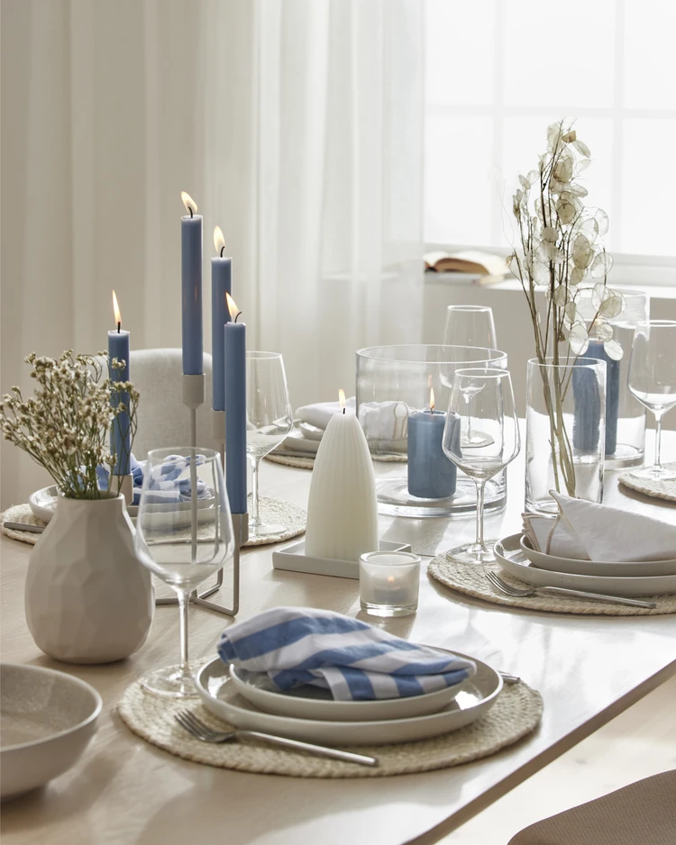 Glänsa - Blockljus, H 18 Ø 7 cm, brinntid 48 h - inspiration