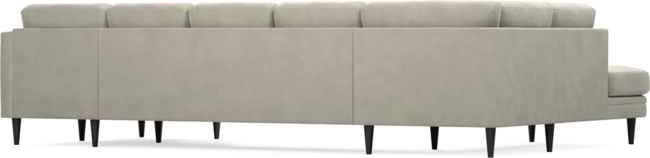 Eden - 3-sits soffa med divan vänster och schäslong höger - Brun