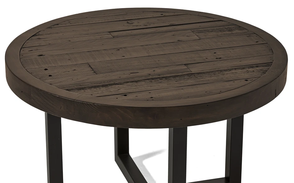 Woodenforge - Soffbord, Ø 80, H 50 cm - Svart