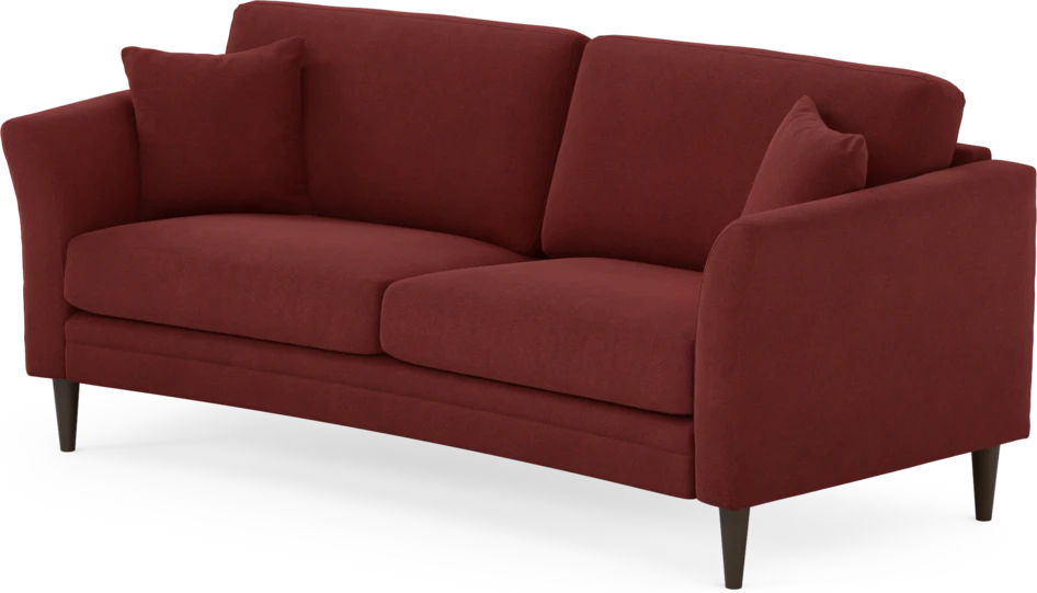 Eden - 2,5-sits soffa svängd - Röd