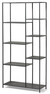 Milio - Hylla, 80x30x165 cm - Svart