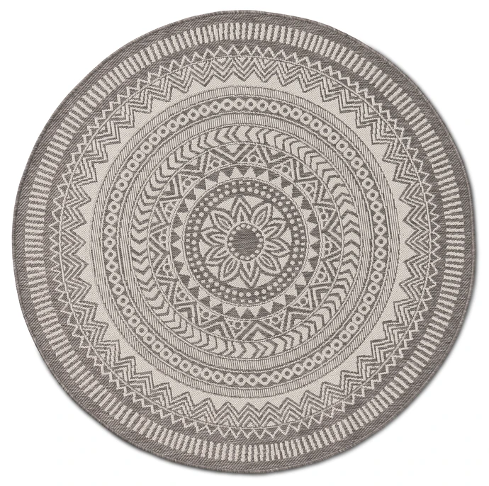 Enerum, Flatvävd matta, inom-/utomhus, Ø 160 cm