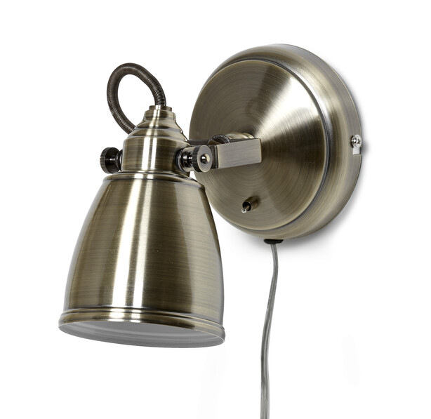 Lerdala - Vägglampa, H17 B12 cm - Brun