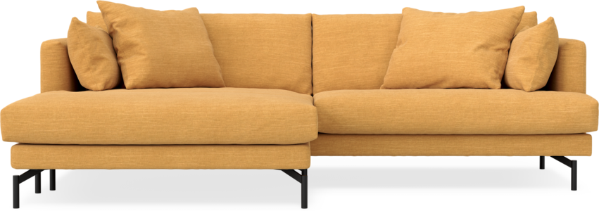 Harper - 4-sits med schäslong XL vänster - Gul